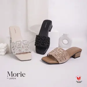 LAPEPA LIVE - MORIE Sandal Heels Wanita Sendal Hak Tahu Cewek