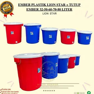Sale!! Ember Plastik Lion Star Tutup 32-50-60-70-80 Liter / Ember Top Brand