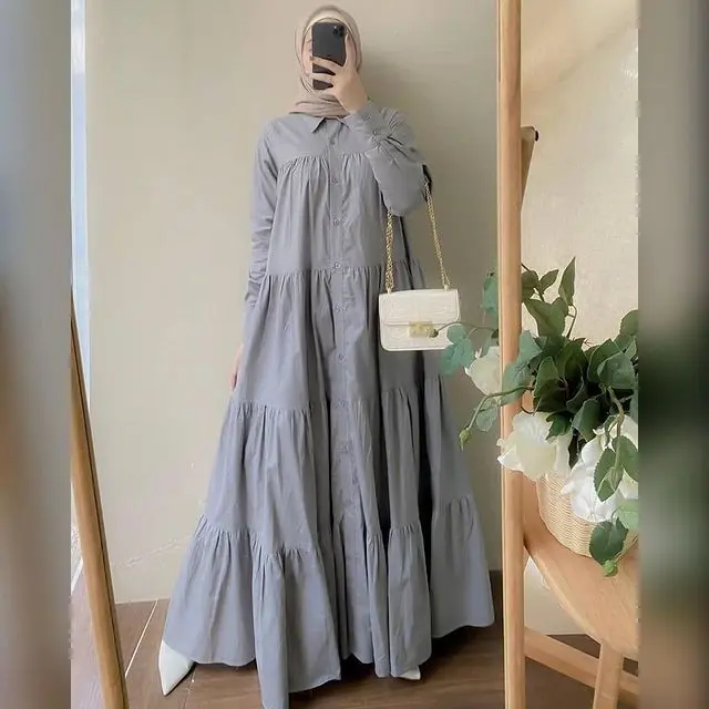 asyila maxy wanita dewasa terbaru bahan twill Katun Muslim