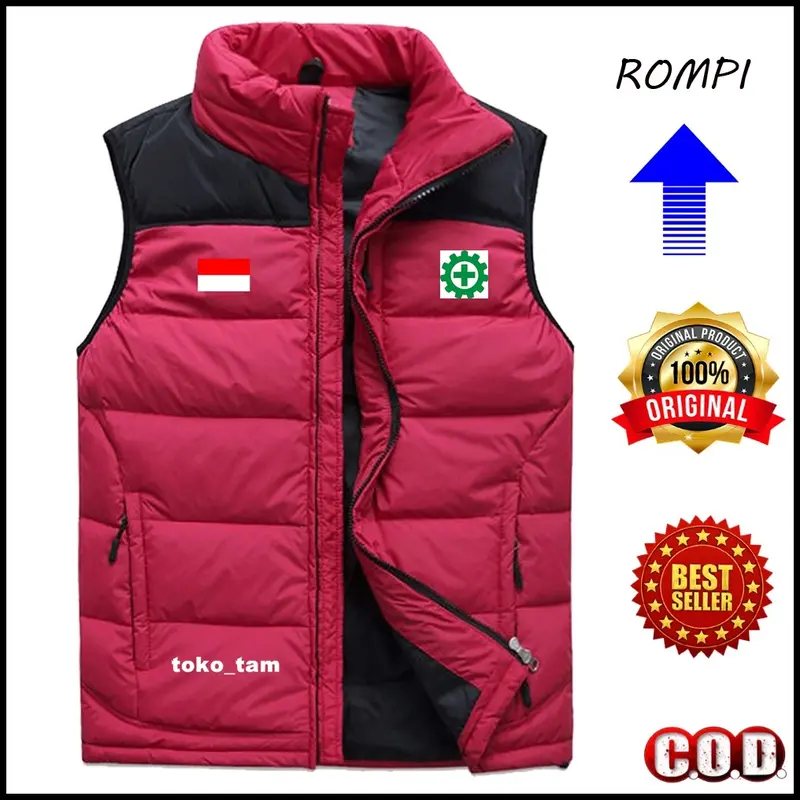 Big sale!!! Rompi vest zipper k3 keselamatan kerja premium rompi vest kasual safety first terbaru rompi kerja lapangan murah 2