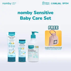 nomby Sensitive Baby Care Set | HBW Botol + Lotion + Calming Cream | Paket Bundle Product Nomby