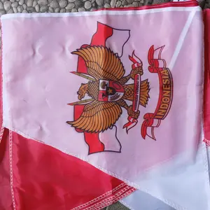 Bendera Umbul-Umbul Garuda 3 Meter | Bahan Poliester | 8 Mata Geregaji | Warna Lengkap