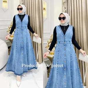 Arlindaa overall jeans wanita terbaru murah