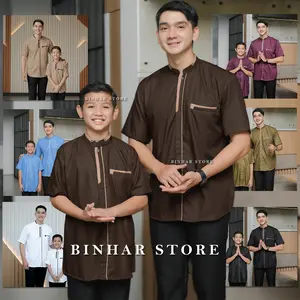 Baju Koko Couple Ayah Anak Laki Laki Lengan Pendek Terbaru 2025