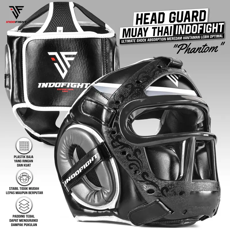 Head Guard Muaythai Indofight Original, Head Guard MMA Indofight Original, Helm Muaythai Indofight , Helm Boxing Indofight  GLH1 0