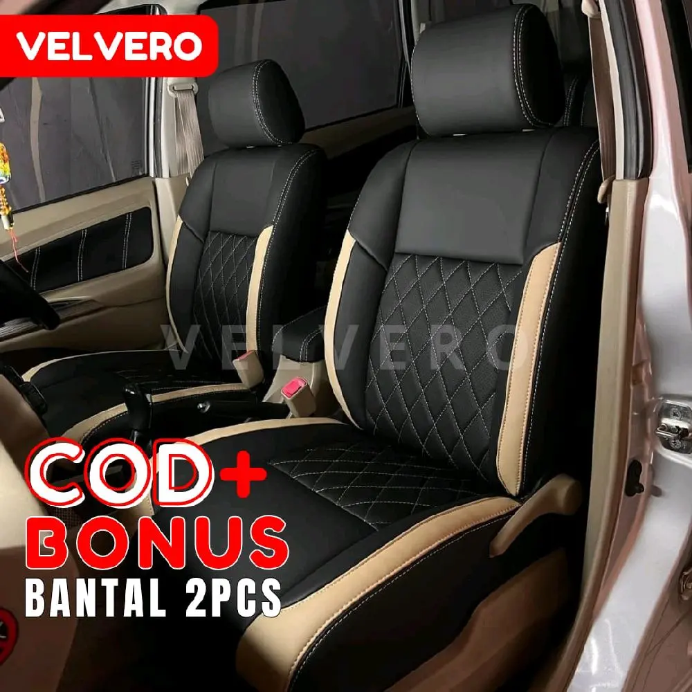 Sarung Jok Mobil Honda CRV 2003 Full seat 2 Baris Free Bantal Leher