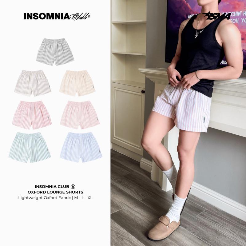 Quần Đùi Vải Oxford Mặc Ngủ Mặc Nhà INSOMNIA Unisex Nam Nữ Local Brand - PS026