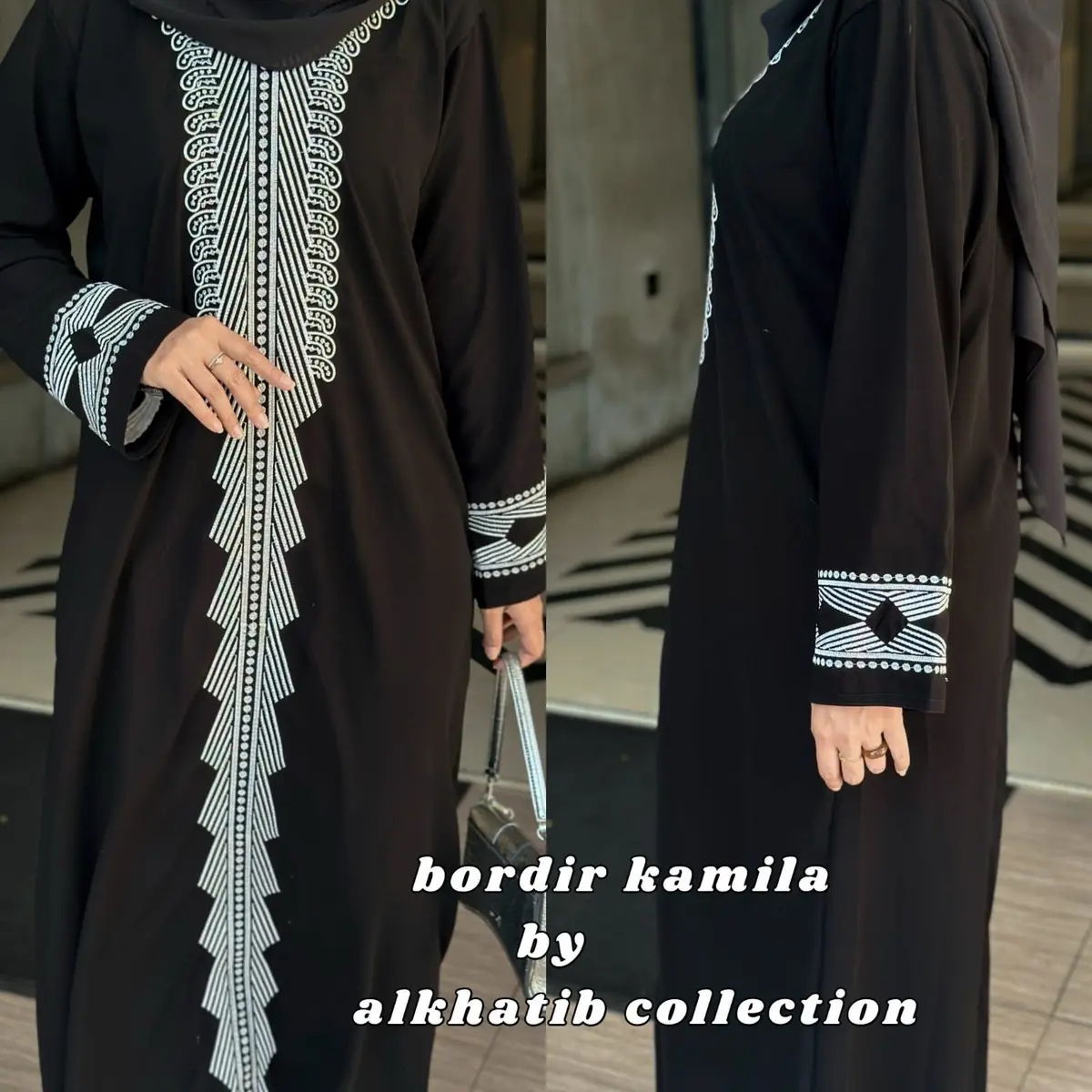 ABAYA KAMILA BORDIR ALKHATIB COLLECTION
