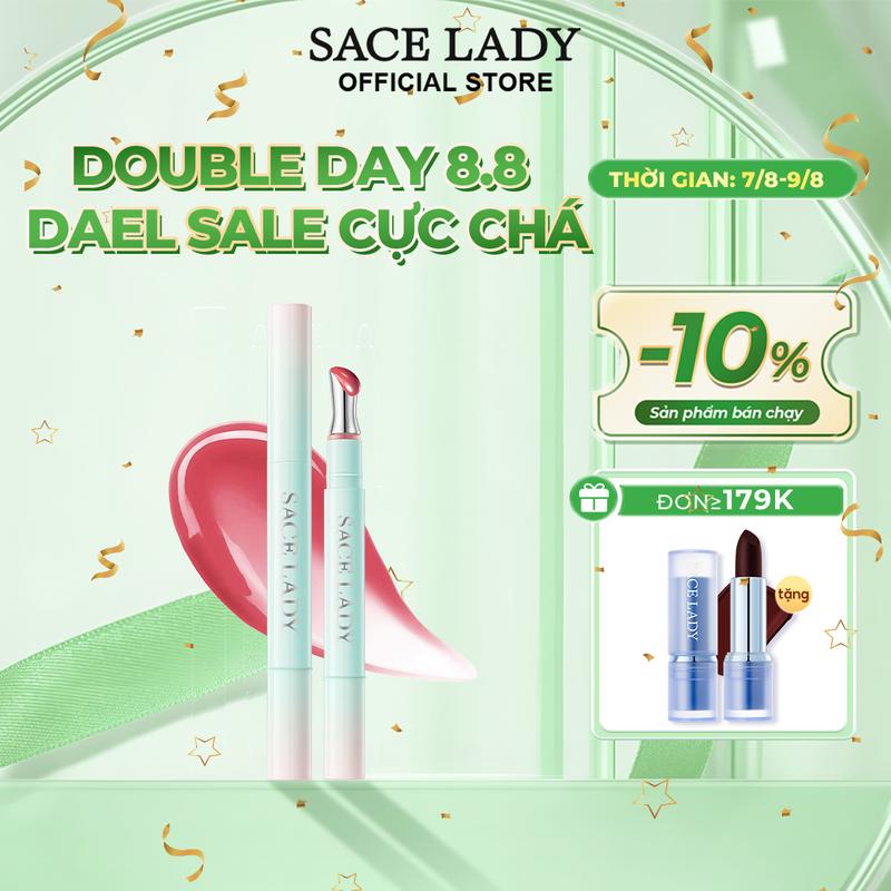 [COD] SACE LADY lcy Kiss Glossy Tint Ice Kiss Gloss Lip Glaze Cool and Smooth 1.8g