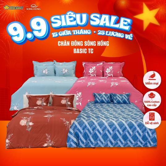 (BT22 - BT23 - BT24) - Chăn đông Sông Hồng Basic vải TC | Hàng chính hãng