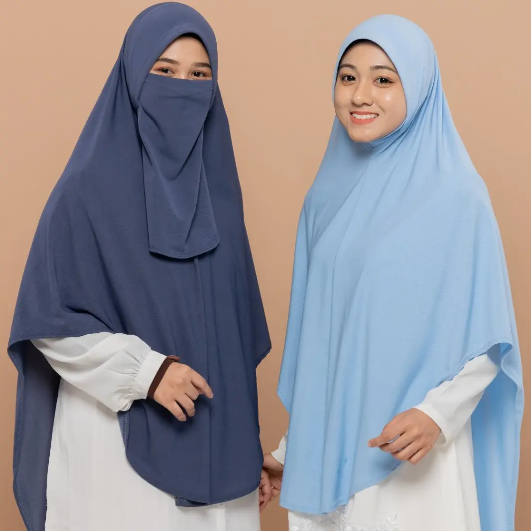 Tudung Sarung Batwing (Set Purdah ) - Premium Mosscrepe ( Faheeda Exclusive ) Niqab Tudung