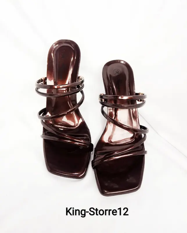 heels tali heels mewah elegan Sandal hell Wanita lamisha coklat mahugony terlaris/Sandal trandi masa kini/Sandal terpopuler Cewek Sendal 8