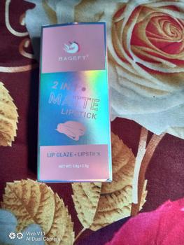 Product Review of 【CUCI GUDANG】MAGEFY 2-IN-1 Lipstik  / Matte Liquid Lipstick / Lip Lembut Tahan Lama Pelembab Pigmentasi Tinggi 12 Colors 8016 from a**n 1