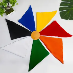 Slayer Syal Bandana Ikat Segitiga Polos Panitia Haji Umroh & Tour Hiking Penanda Rombongan Ukuran Remaja Dewasa Wanita Selendang Dewasa