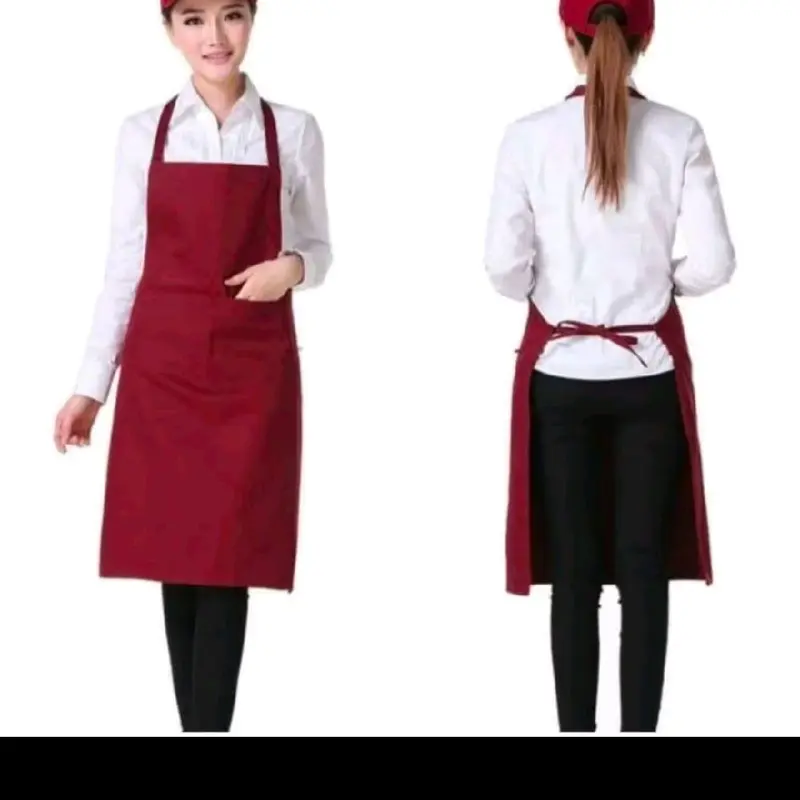 apron kitchen chef barista masak celemek dapur pria dan wanita Kain 5