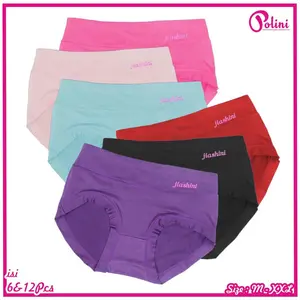 Polini - Paket Hemat 6&12Pcs Celana Dalam Pendek Wanita / Tidak Dapat Pilih Warna / Nyaman Lembut di Pakai SuperSoft 8828