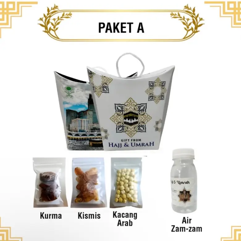 Paket  Gift from oleh oleh haji dan umroh isi 50pack