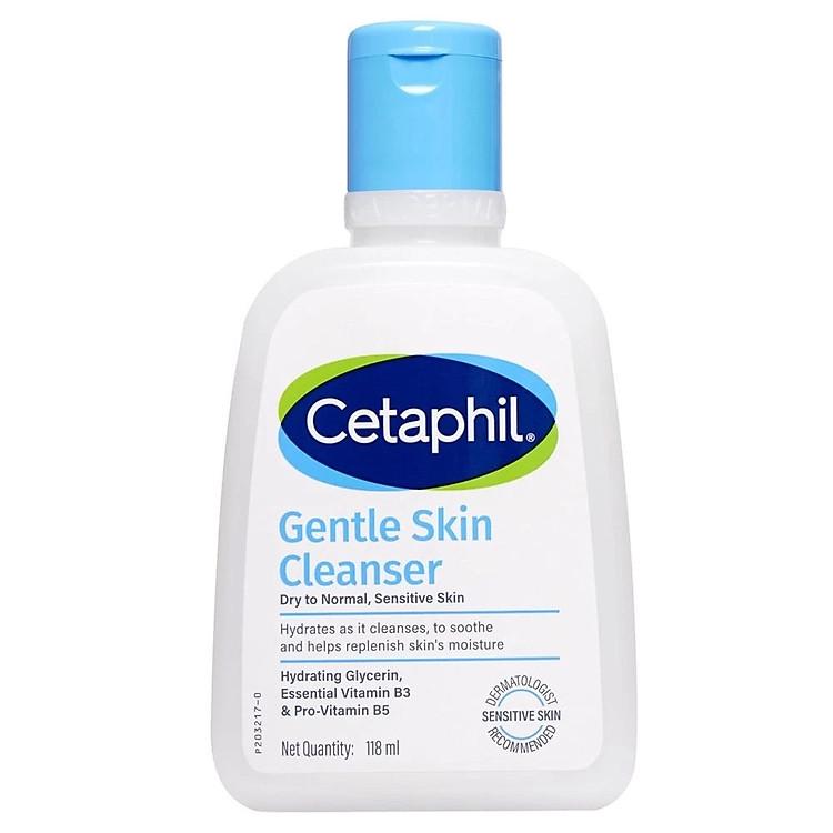 Sữa rửa mặt dịu lành cho da nhạy cảm CETAPHIL GENTLE SKIN CLEANSER 118ML