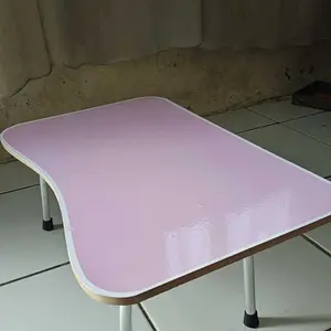 MEJA LAPTOP / MEJA BELAJAR LIPAT  LAPTOP DAN TEMPAT GELAS MOTIF POLOS Computer
