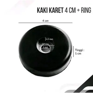 KAKI KARET 4010 PLUS RING PLAT UNTUK KAKI BOX POWER BISA JUGA UNTUK BOX SOUND SYSTEM