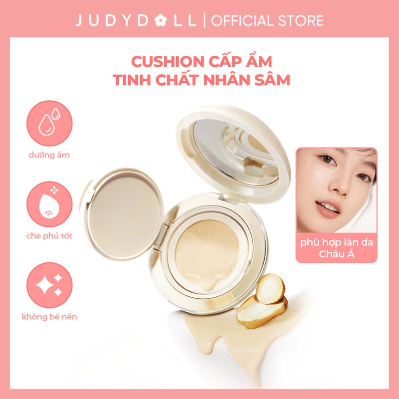  JUDYDOLL Phấn nước Moisturizing Cushion Foundation Dưỡng ẩm Tự nhiên Không cakey 14g 