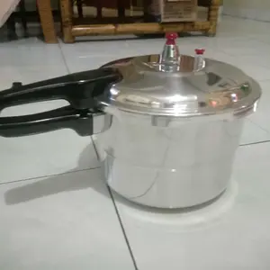 Uk 6L, 8L Panci Presto Lingkaran Dua High Quality ( ANTI KARAT ) | Alumunium Berkualitas | Panci Masak Presto Aluminium Gagang