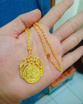 Product Review of Kalung Nuri Liontin Koin Terbuat dari bahan koin logam 1991-1992 Anti Karat from F**2 2