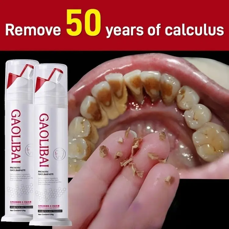 Ready Stock Original Gaolibai Tooth Whitening Toothpaste, Tooth Calculus Remover, Viral Tooth Whitening Toothpaste, Teeth Whitening Remove Dental Plaque, Sensitive Bad Breath Mouth 120G