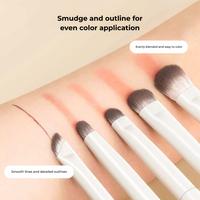Gambar AMY'S DIARY Set Kuas Make Up 5 Pcs Brush Eyebrow Eyeliner Eyeshadow Beauty Tools For Makeup Beginner - 5 PCS + POUCH dari Amy's Diary Kab. Tangerang 3 Tokopedia