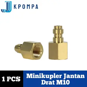 Kupler jantan drat dalam, Kupler pcp stenlis, Minikupler, Sparepart pompa pcp, Teflon putih, Sparepart pompa pcp