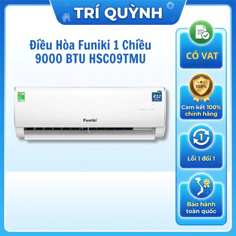 ĐIỀU HÒA FUNIKI 9000 1 CHIỀU THƯỜNG MÃ HSC09TMU/TMM