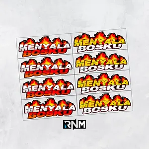 STICKER SET PACK RACING MENYALA BOSKU VIRAL Stiker