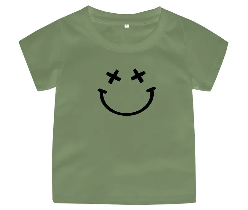 KAOS ANAK Smile Distro Atasan SABLON DIGITAL Baju 2