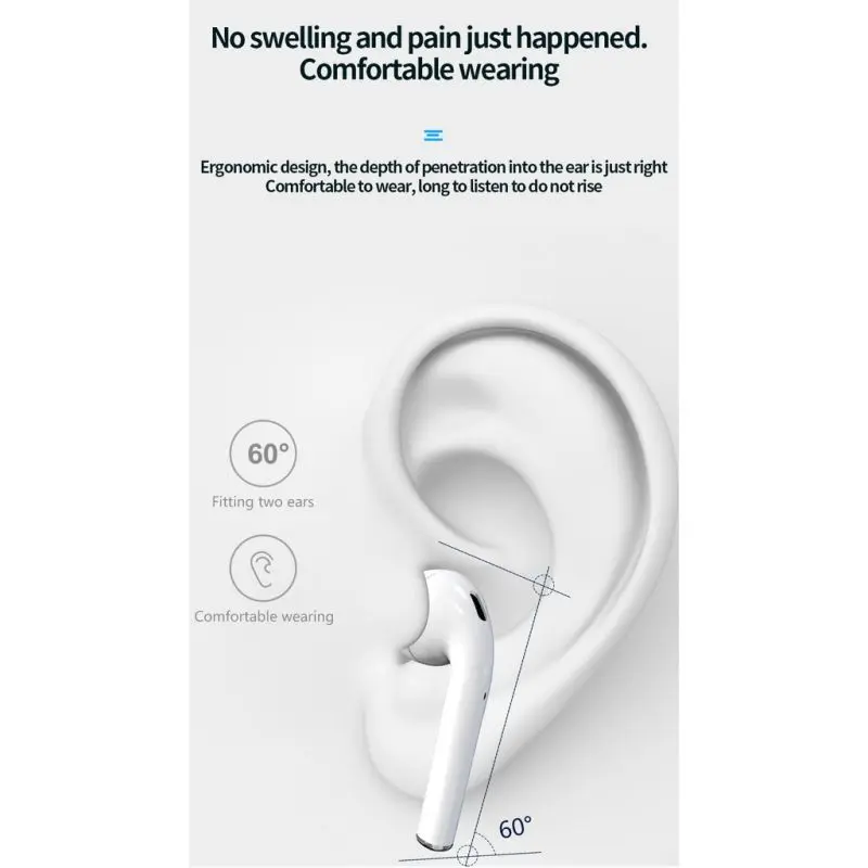 Tai nghe Bluetooth không dây, inpods i12, Tương thích với Android 3