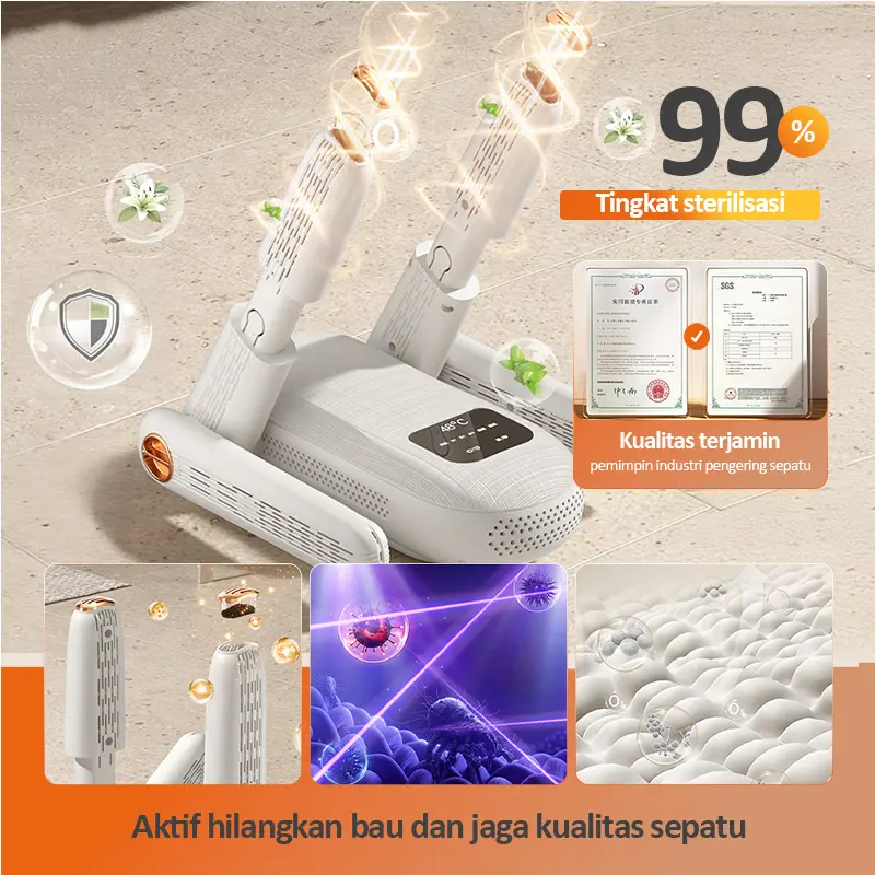 POPIC Pengering Sepatu Elektrik Shoe Dryer 200W 220V Penghilang Bau Sepatu Pria Wanita Alat Pengering sepatu elektrik Enghilang bau instan 6