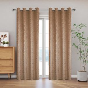 CASA RUYI 137*230CM Cortina De Terciopelo Estampado Blackout Gruesa Y Cálida Suave Y Con Caída Natural