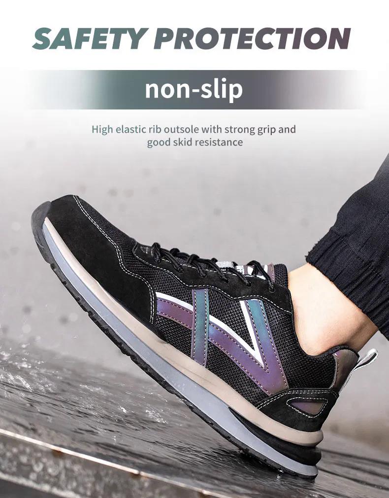 Product Introduction of Giày Bảo Hộ Lao Động Cho Nam, Hàng Mới Về, Thích Hợp Cho Mùa Thu Và Mùa Đông, Hàng Nhà Máy Bán Buôn Thanh Toán Khi Nhận Hàng, Chống Đâm Thủng Và Chống Sốc, Có Băng Đô Thép, Nhẹ Và Thoáng Khí, Chống Trượt, Chống Mùi, Chống Mài Mòn 19