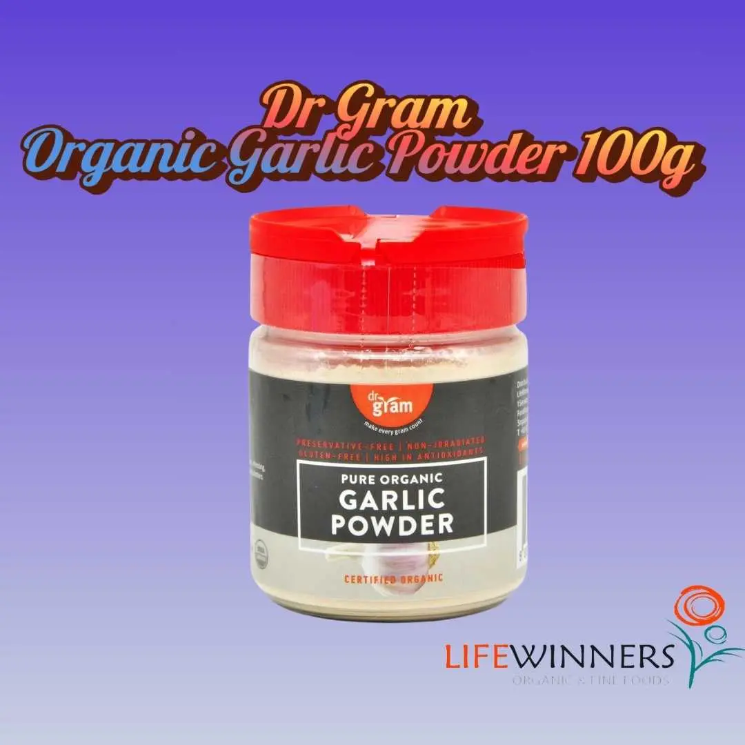 DR GRAM | Non-GMO | NUTRIENT RICH  | HIGHER FIBER | ORGANIC GARLIC POWDER  100 G Flavor Spice ceylon cinnamon condiments saffron  spices