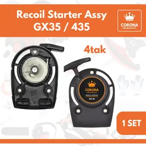 Recoil Stater Tarikan Engkol GX 35 435 4tak Mesin Potong Rumput Starter Kap Sprayer Semprot Apung
