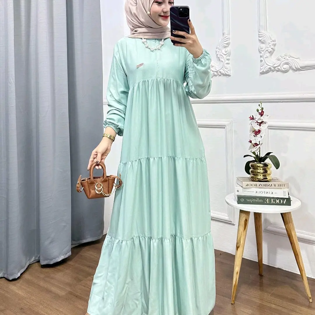 Gamis Kiyara Rayon Twill Premium Nyaman