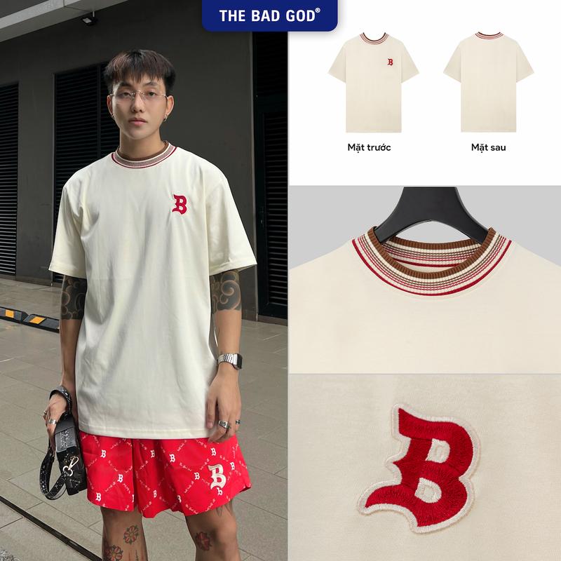 Áo Thun Nam Cổ Tròn The Bad God Indians Chất Liệu COTSYN Thêu Họa Tiết - Menswear - BST Áo thun năm 2025