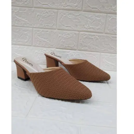Sandal Wanita High Heels Bapau Model Kekinian Tinggi Hak 5Cm - Sendal 2