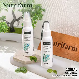 NUTRIFARM - TAWAS SPRAY 100ML DEODORANT SPRAY TAWAS CAIR Mencegah Keringat Berlebih & Membuat Kulit Ketiak Lembut Original