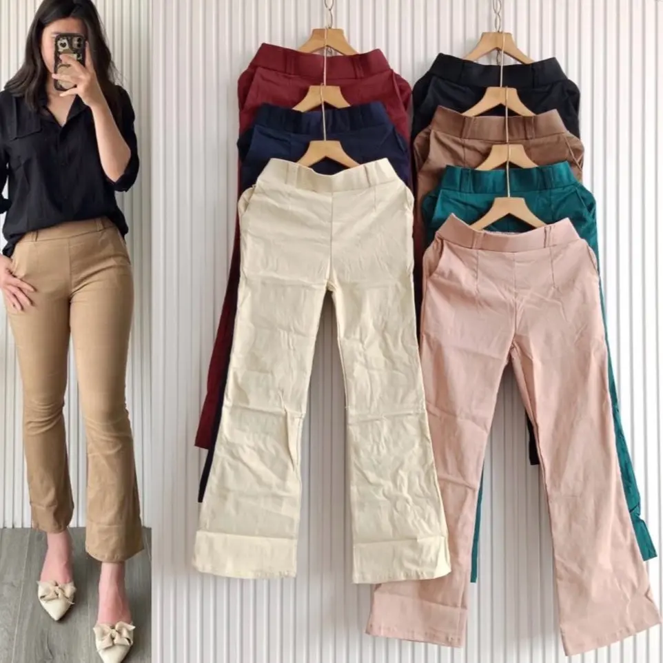 Stretchy Comfy Cutbray Pants