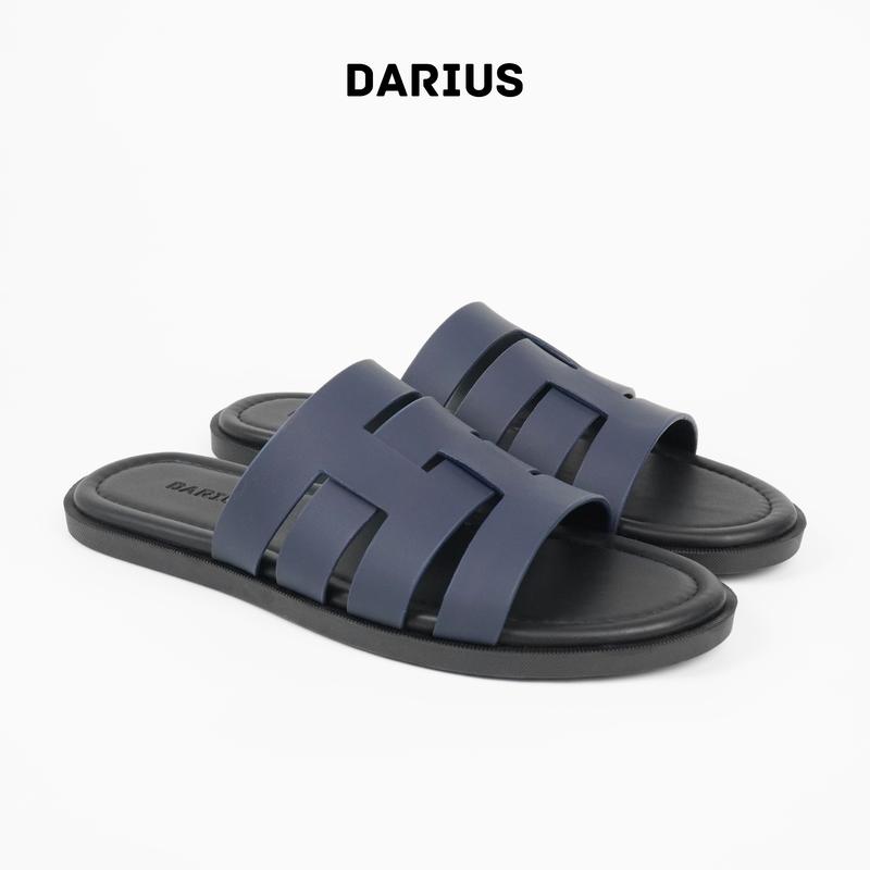 Dép Nam Quai Ngang DARIUS, Dép Nam Cao Cấp Trẻ Trung Sang Trọng Chất Liệu Da Microfiber Bền Bỉ Chống Nước Êm Chân - Mã D226