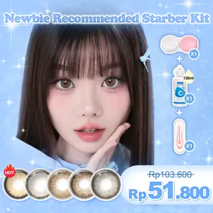 【Newcomer trying out】 Magister Softlens 1 PairSoftlens+1 bottle Solution+1 Tweezer Set +1 Lenscase First time trying colored contact lenses