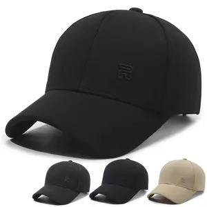 Topi bisbol pria premium huruf R simple korea style keren Cap snapback estetik cowok bahan katun casual original terbaru head hat baseball