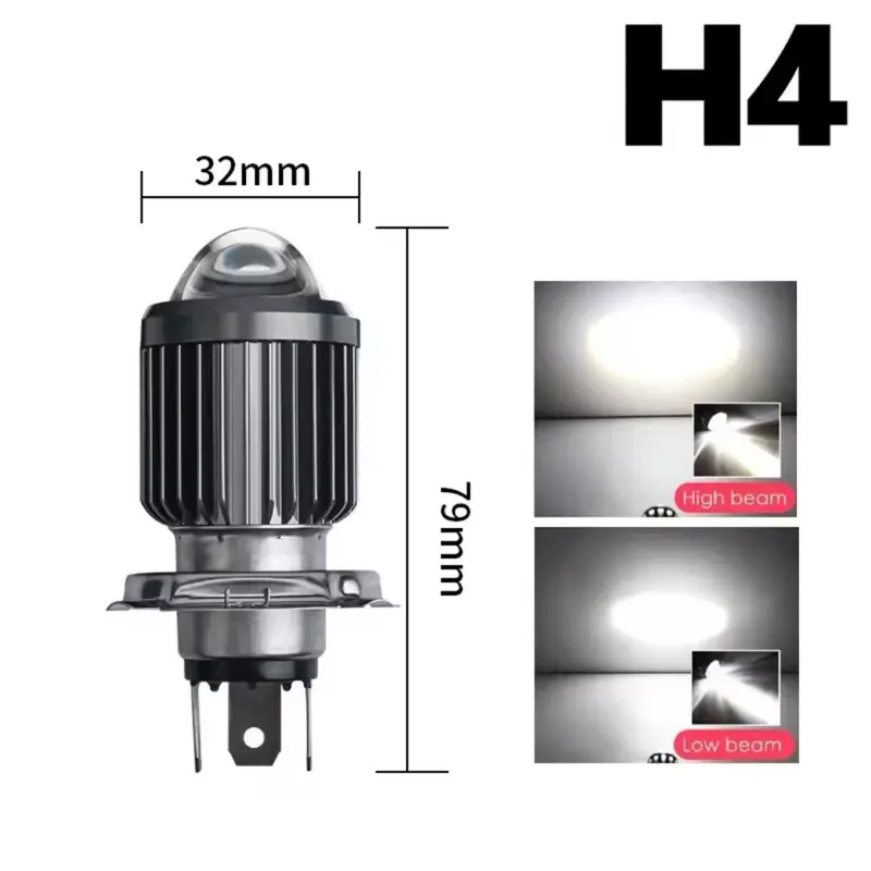 COD Lampu Led Depan 2Warna Plus Senja H4 3kaki Vixion - Mx King - CB150R Old Dll