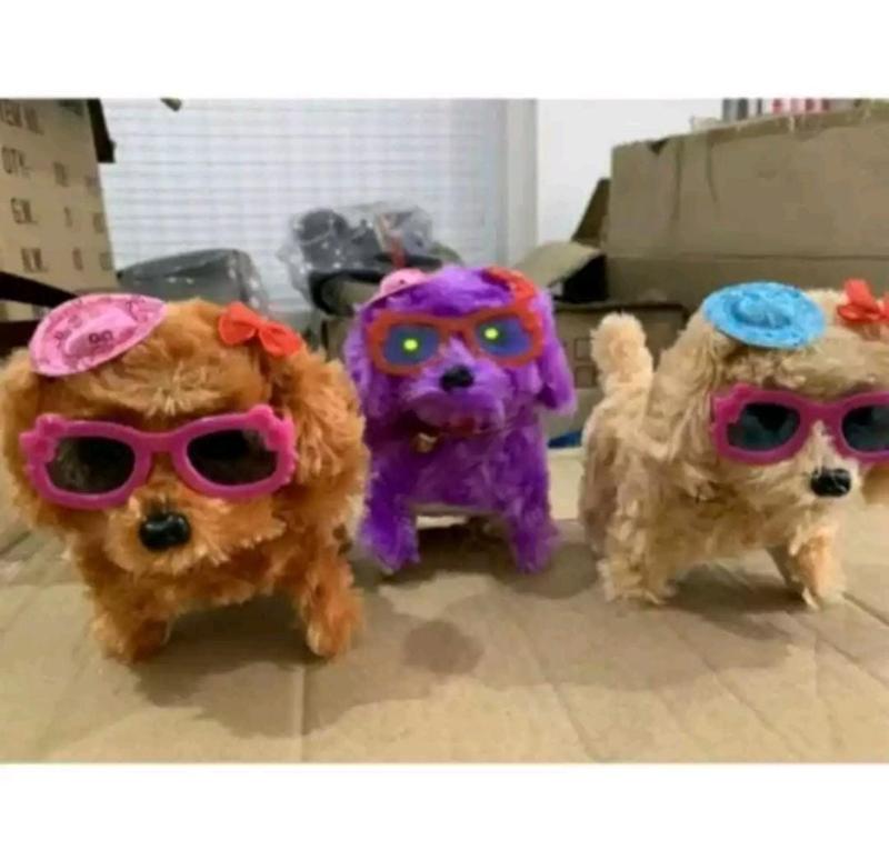 Mainan boneka kucing joget bisa maju mundur dan mainan boneka anjing robot mainan murah 7