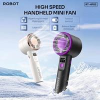 Gambar ROBOT RT-HF02 Mini Fan Kipas Genggam Portable Fan High Speed 9000RPM LED Screen Handled MiniFan Original - Garansi Resmi 1 Tahun - BLACK dari bestdeal_NEW Kota Administrasi Jakarta Pusat 3 Tokopedia